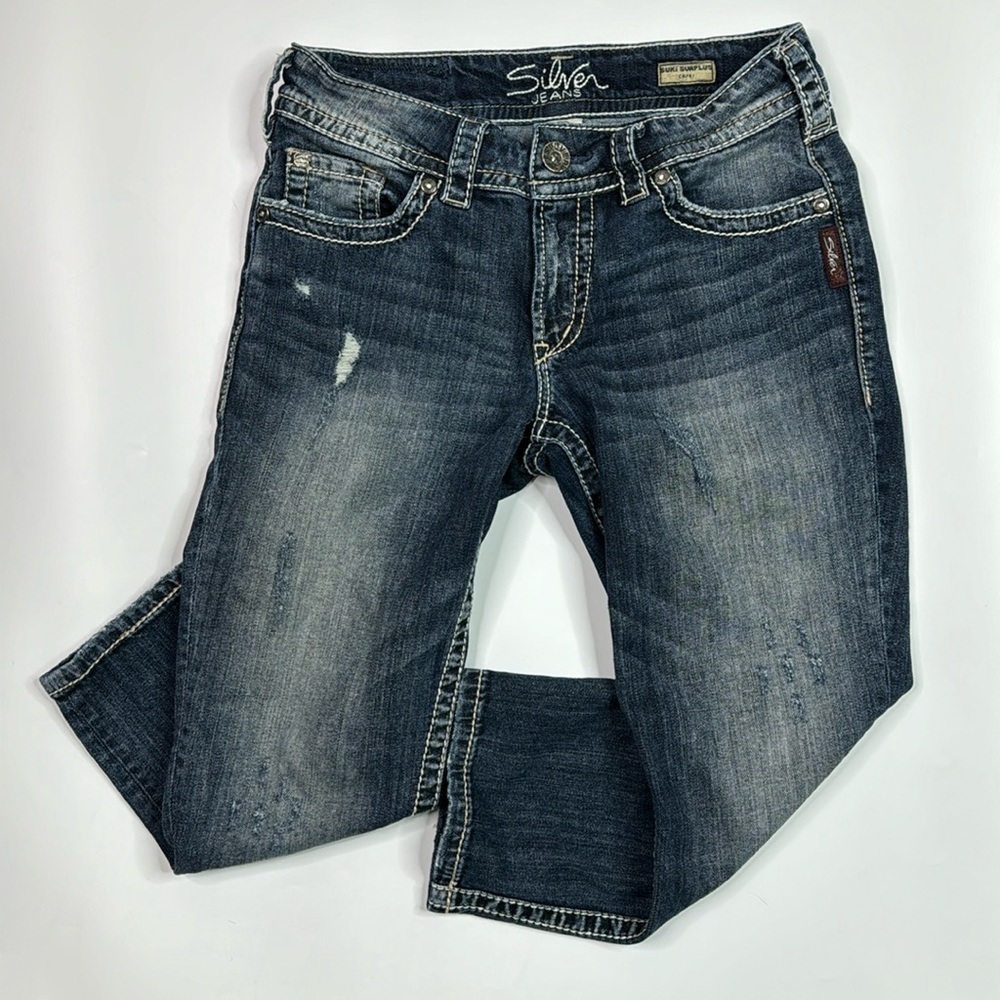 Silver Jeans Suki Surplus Carpi Denim Pants Size 28
